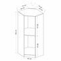 Hanah Home Armario Kale White - 2305 Blanco